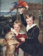 William Charles Ross Prince Ernest and Prince Edward of Leiningen oil painting picture wholesale